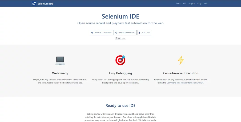 инструмента для автоматизации тестирования Selenium IDE