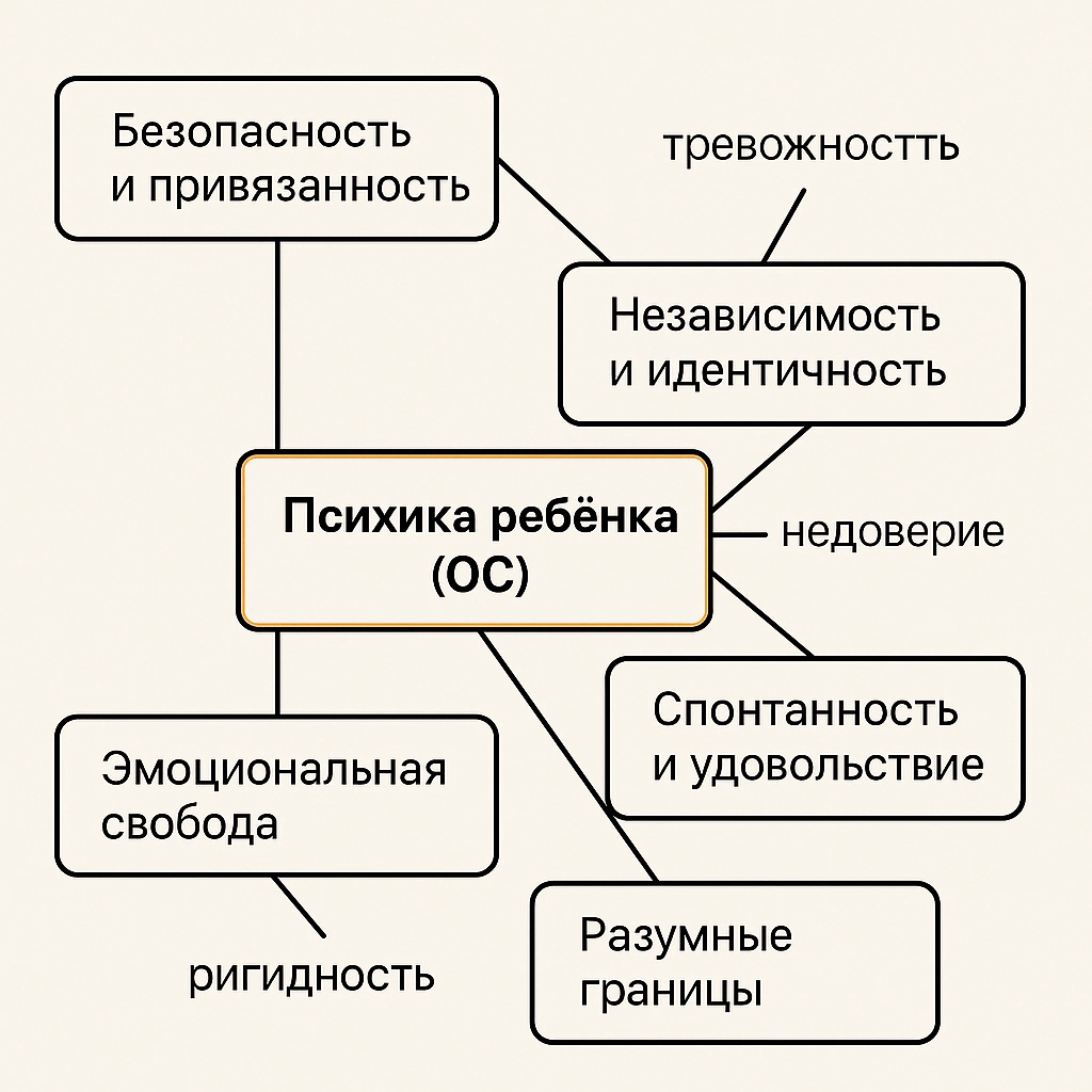 ключевые компоненты психики ребёнка