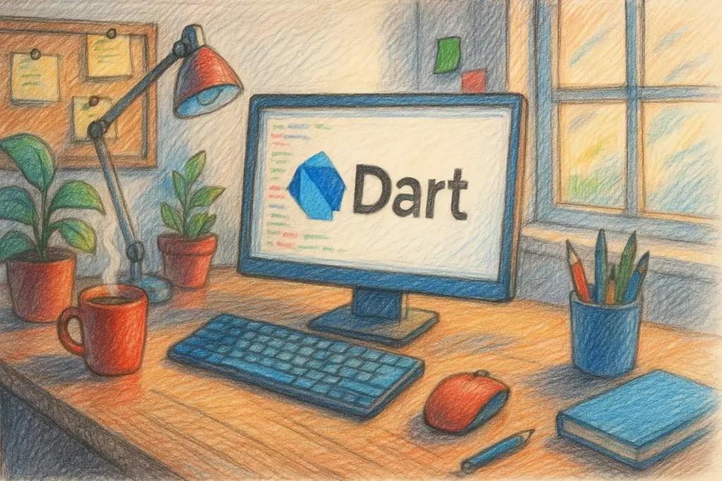 рабочее место разработчика на языке dart