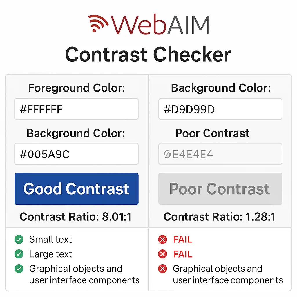 WebAIM Contrast Checker