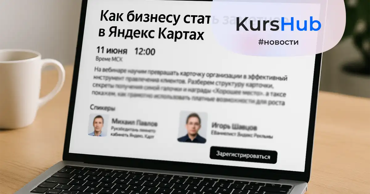 Как бизнесу стать заметнее в Яндекс Картах: бесплатный вебинар от экспертов Яндекса