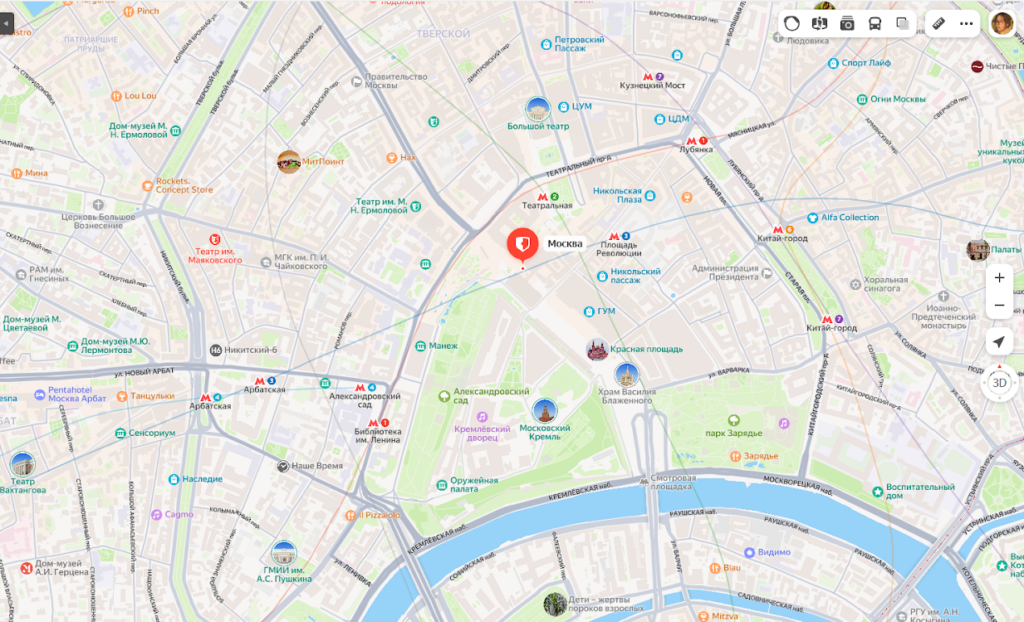 moskva yandex karty