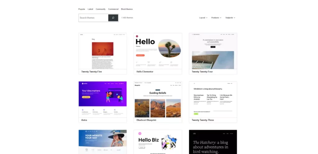 WordPress katalog