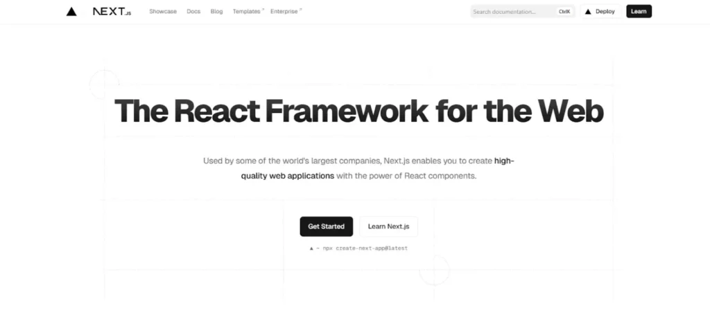 nextjs homepage