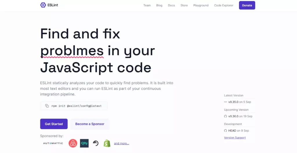 eslint homepage