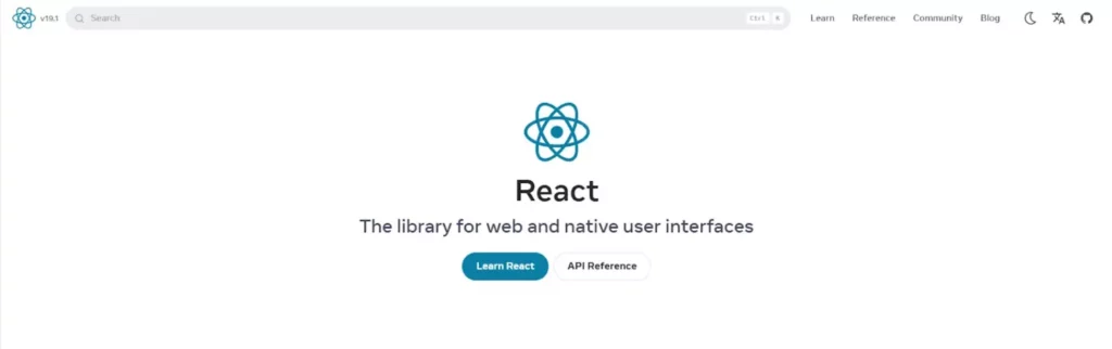 react glavnaya
