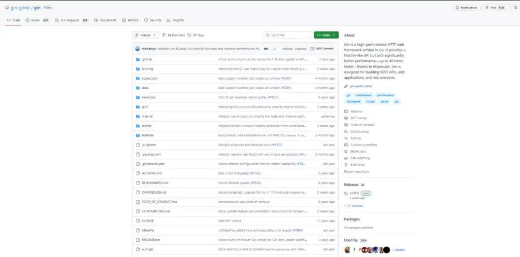 Gin GitHub