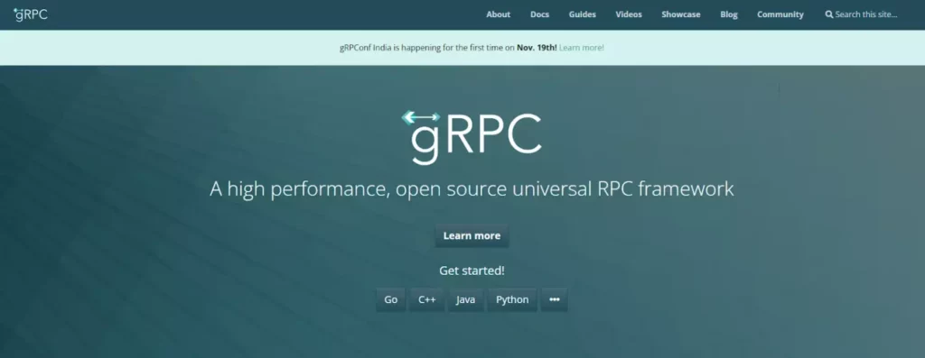 gRPC сайт
