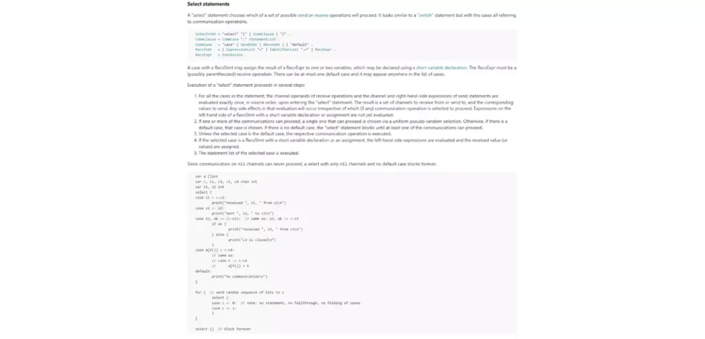 skrinshot-oficzialnoj-dokumentaczii-go-po-select