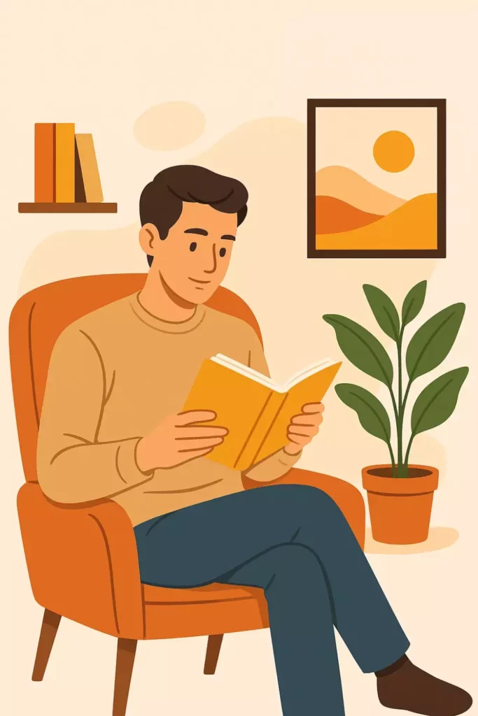 чтение книги