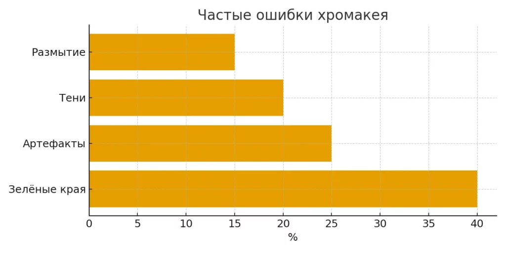 ошибки хромакея