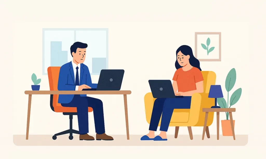 гибридная работа