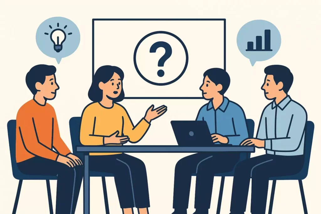 командное обсуждение проблемы