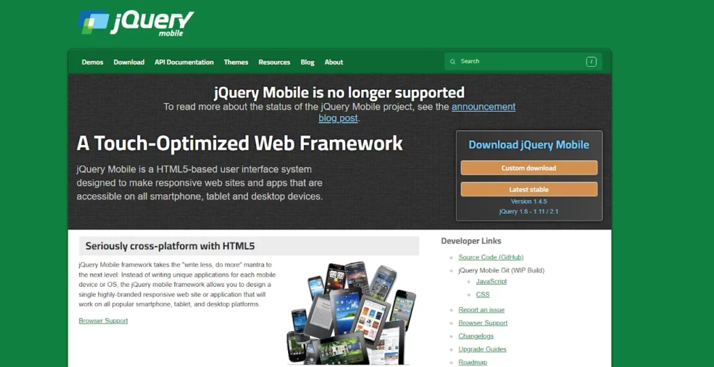 jQuery Mobile сайт
