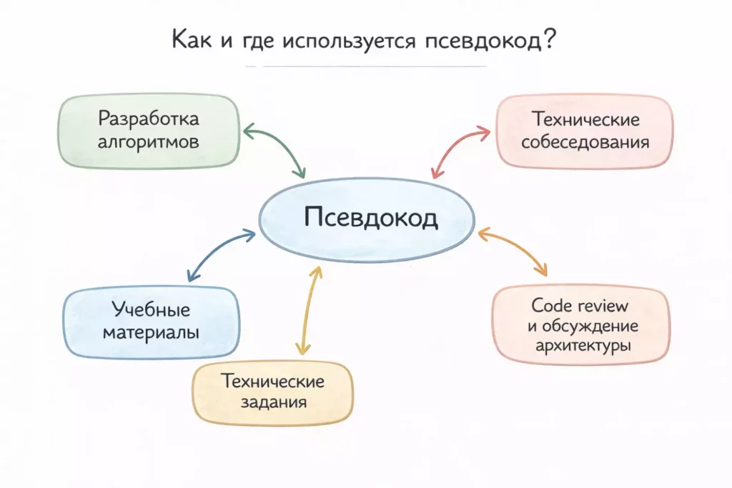 применение псевдокода