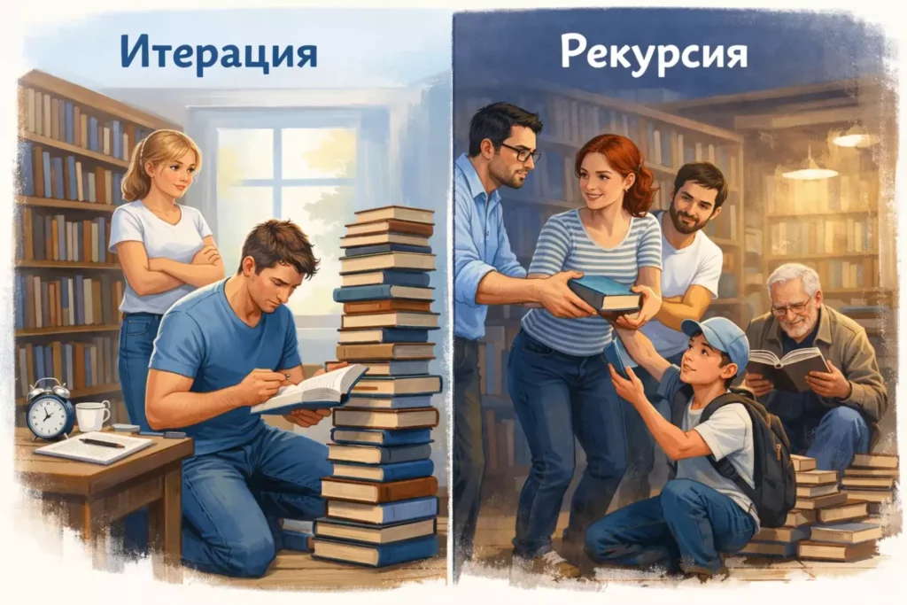 рекурсия и итерация