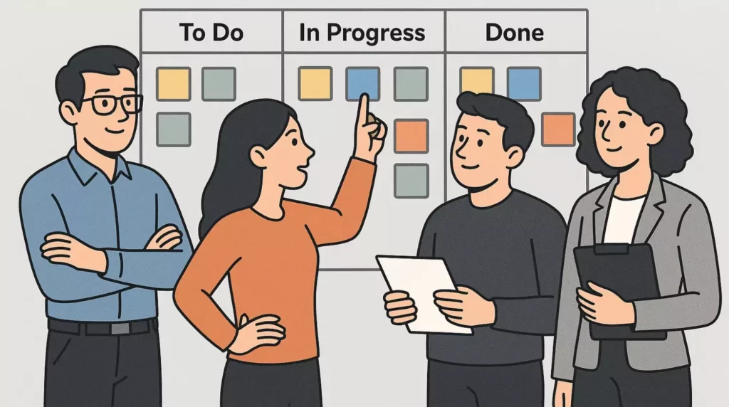 команда у доски