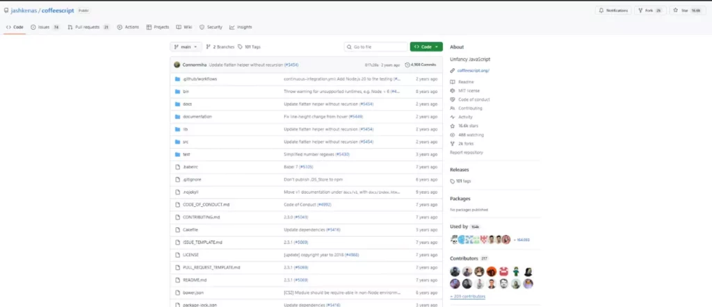 кофискрипт гитхаб