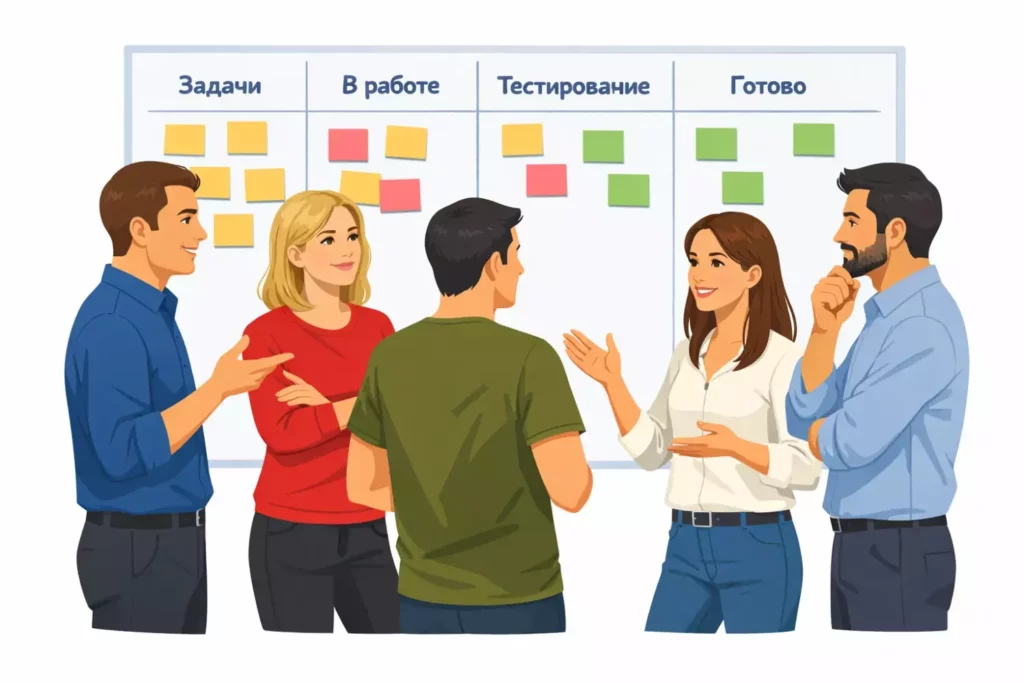 Команда Kanban