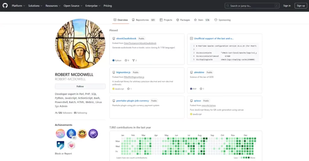 гитхаб портфолио