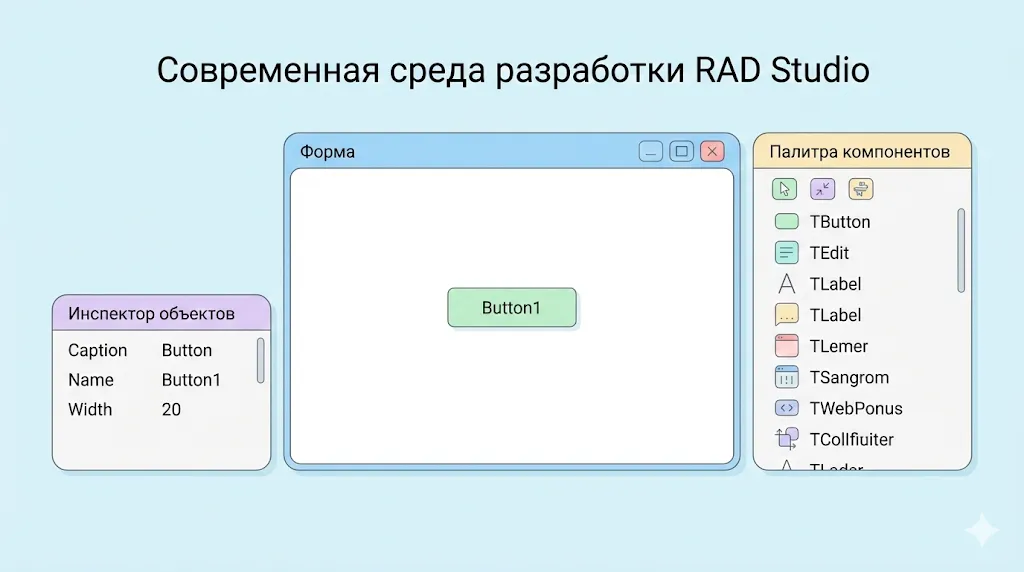 Интерфейс RAD Studio. 