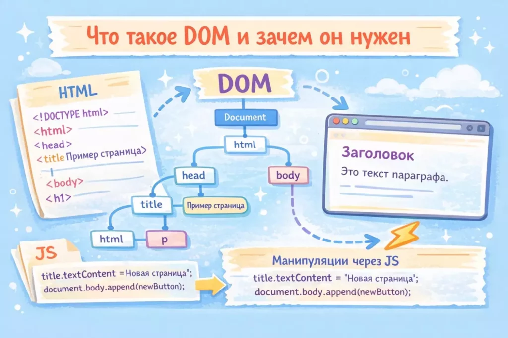 DOM схема работы