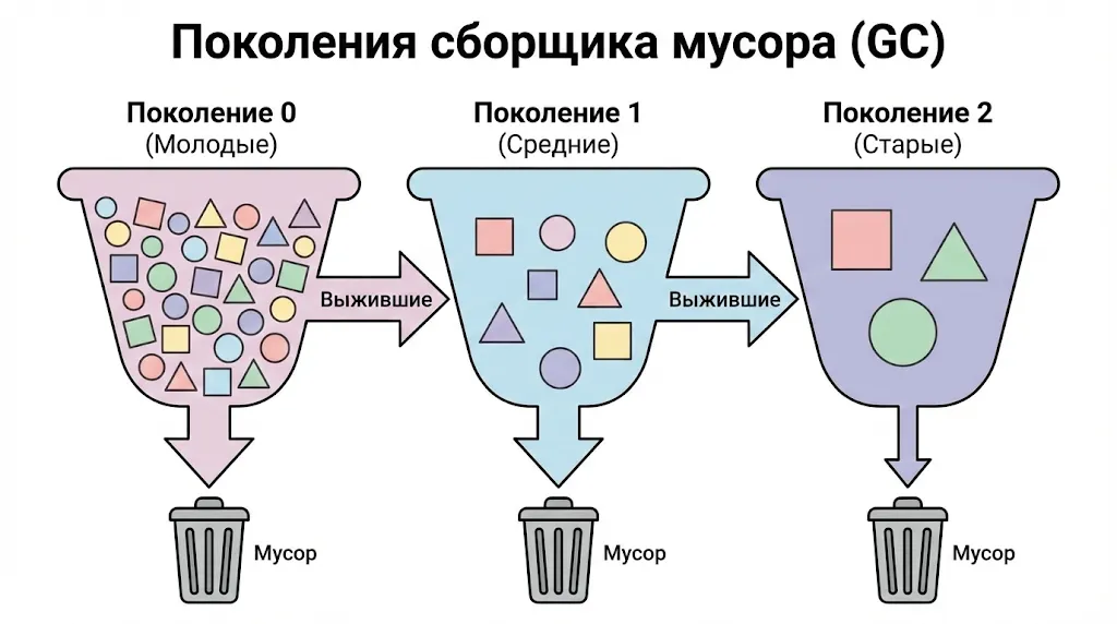 три поколения GC