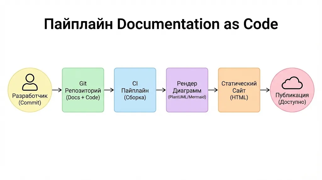 Схема процесса публикации документации.