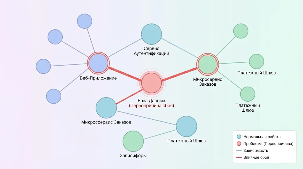 Карта зависимостей сервисов