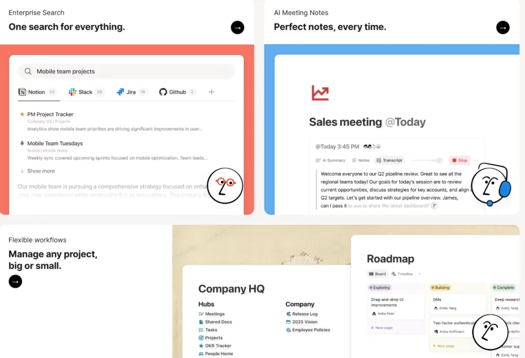 Notion интерфейс