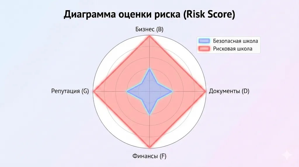 Диаграмма оценки риска Risk Score.