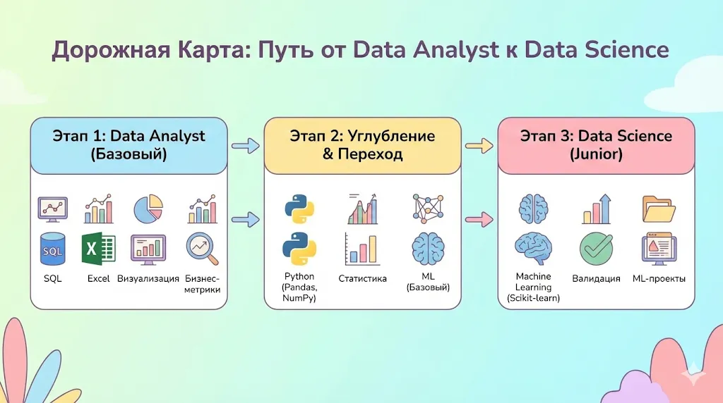 Схема дорожной карты перехода