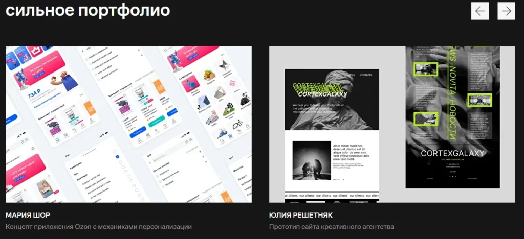 портфолио Contented