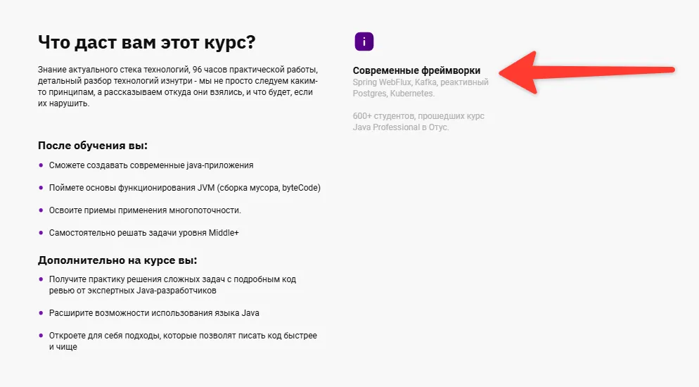 OTUS Professional навыки