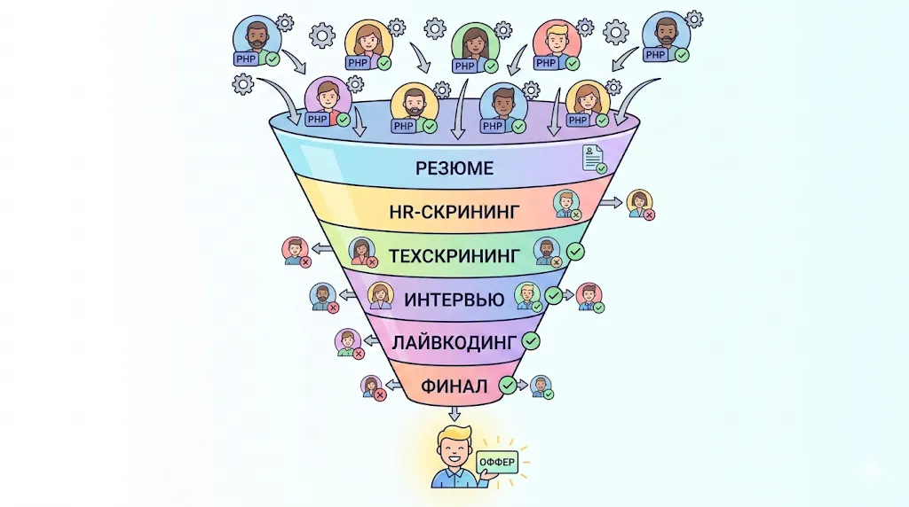 Воронка найма.