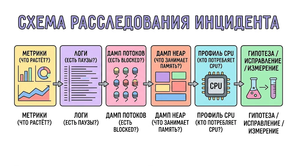 Схема расследования инцидента.