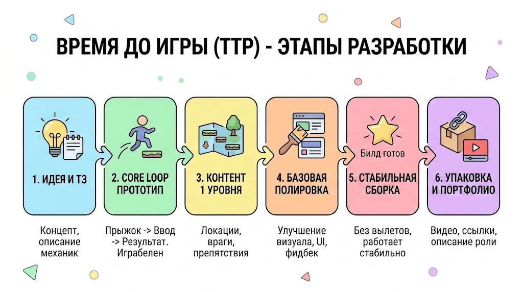 Этапы разработки игры.