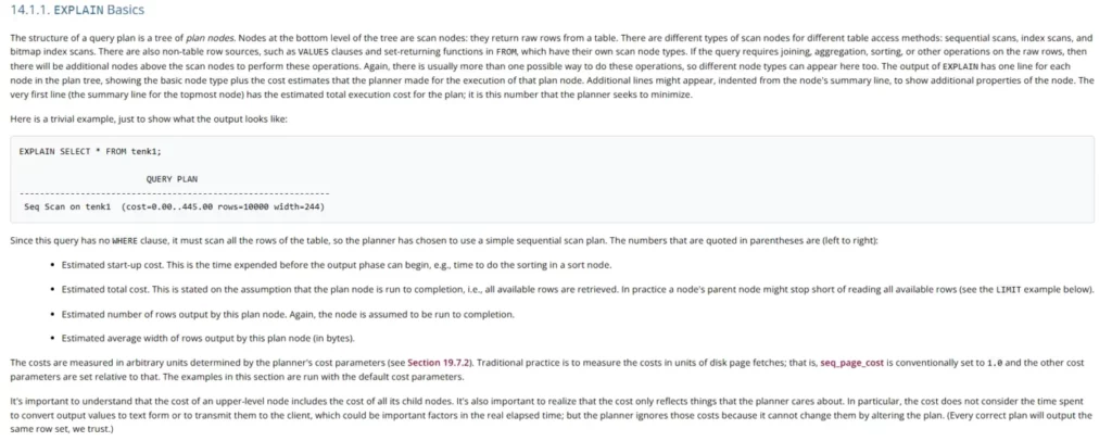 документация PostgreSQ