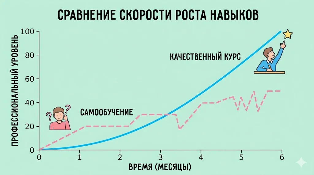 График роста навыков.