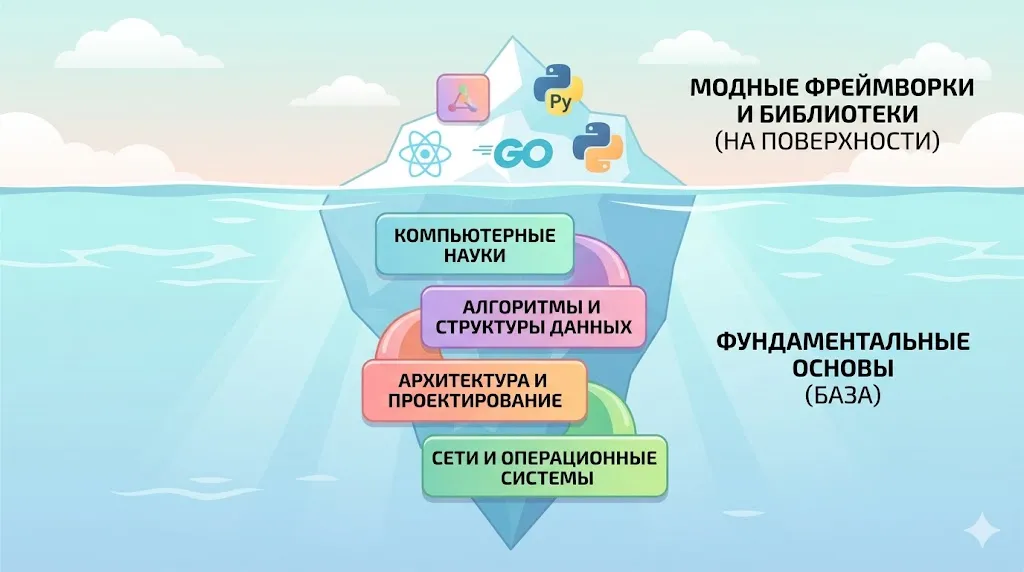 Айсберг, Фреймворки, База