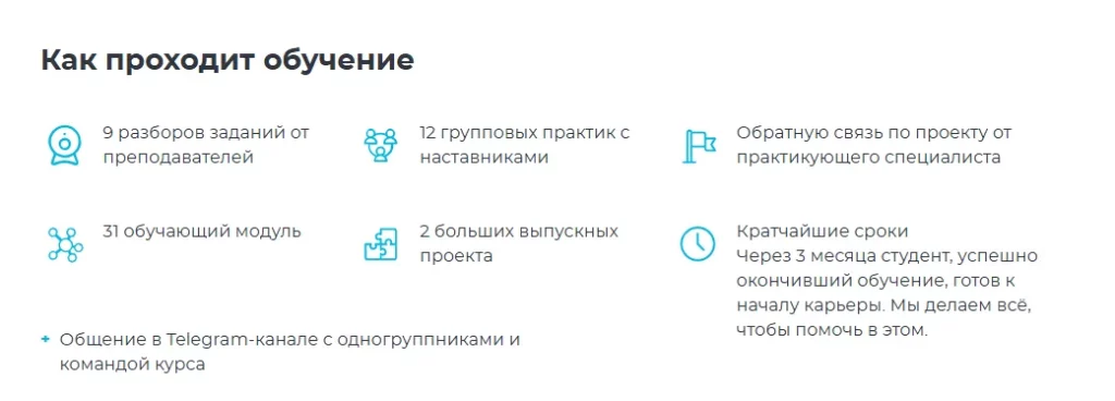 LoftSchool процесс обучения 