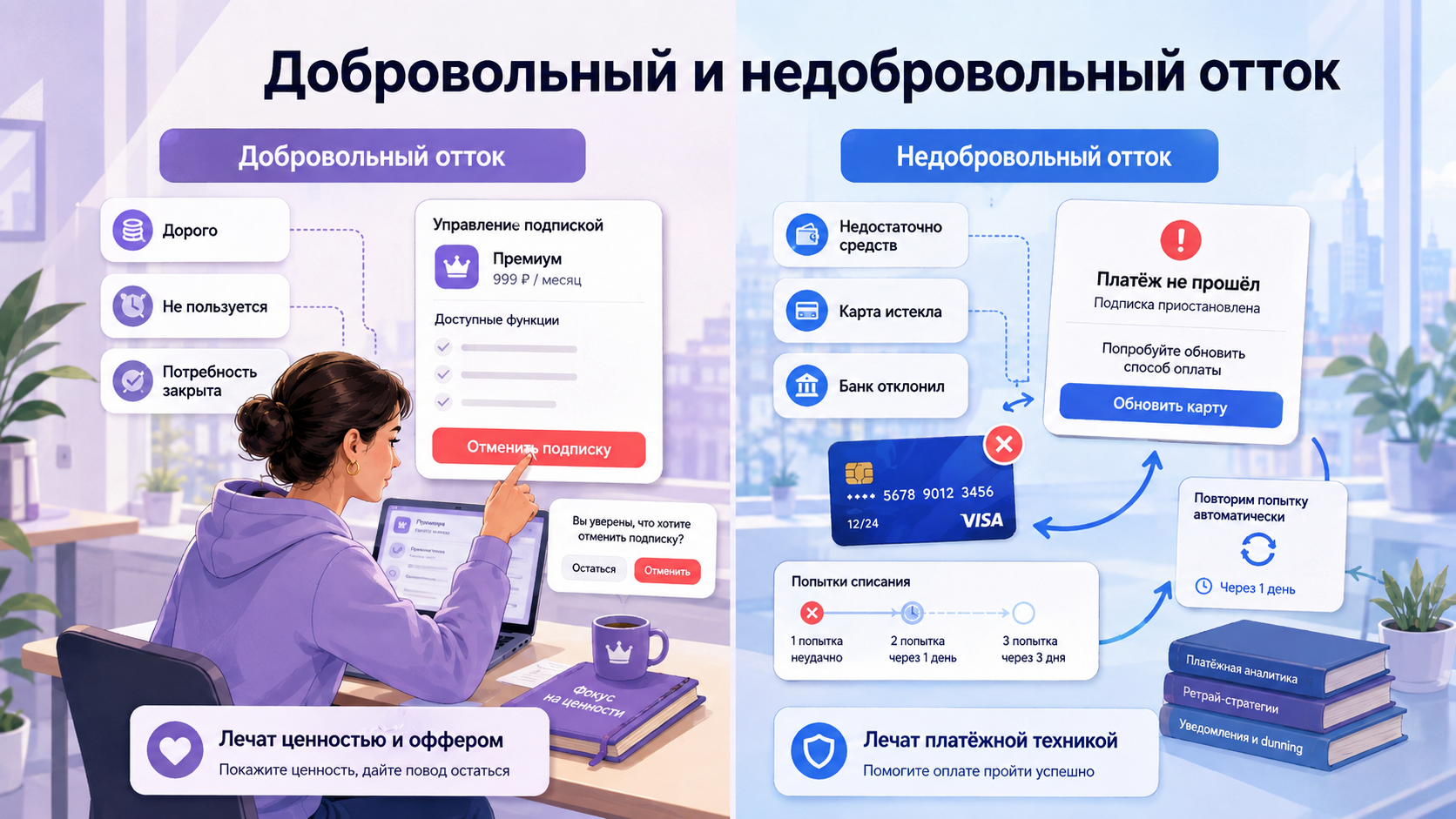 Два типа оттока
