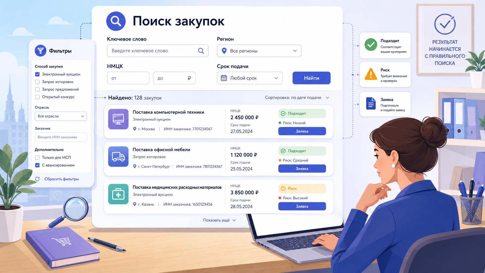 Поиск закупок