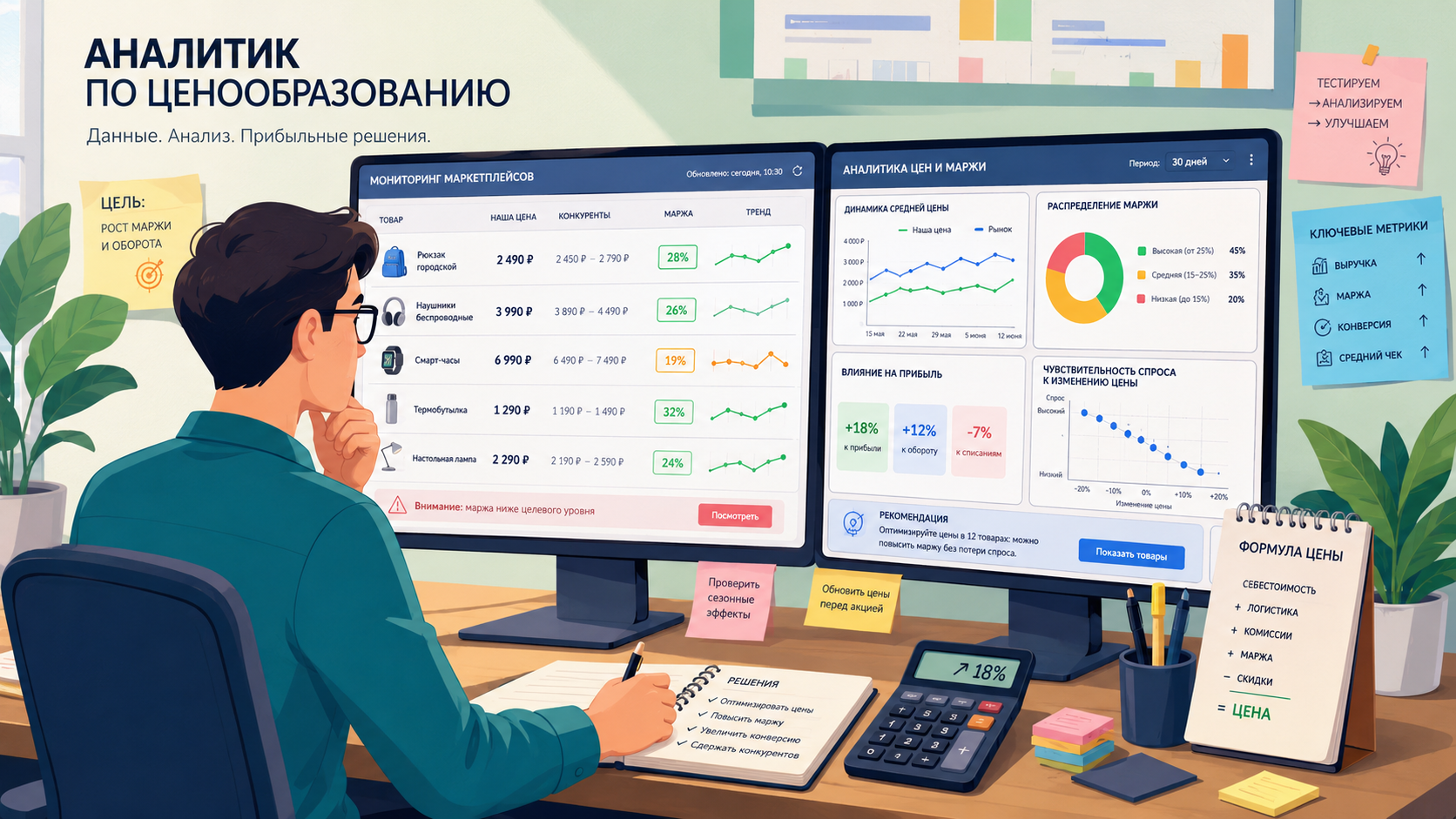 Аналитик за работой